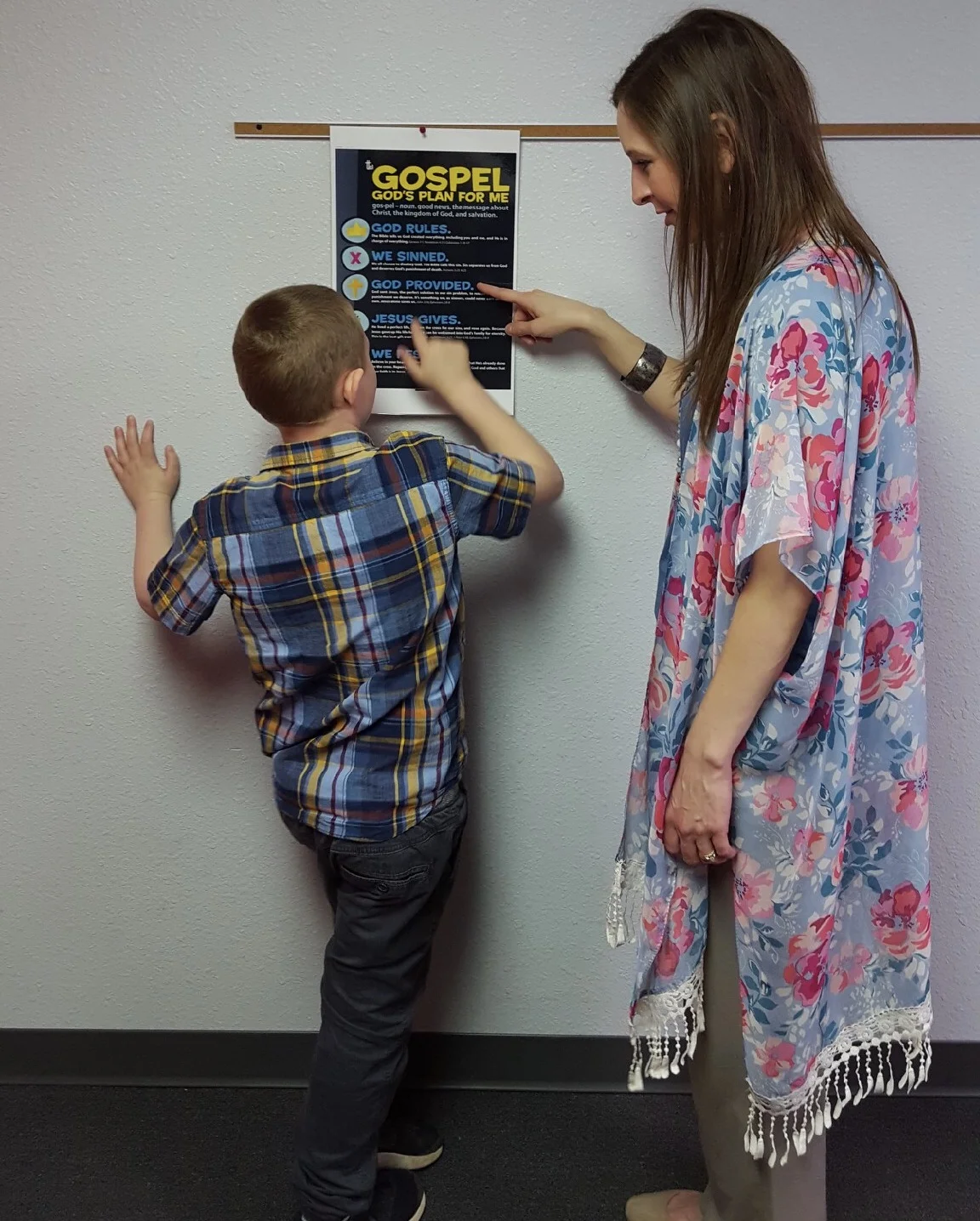 Ezra loves for me to read to him the Plan of Salvation each Sunday at Church!