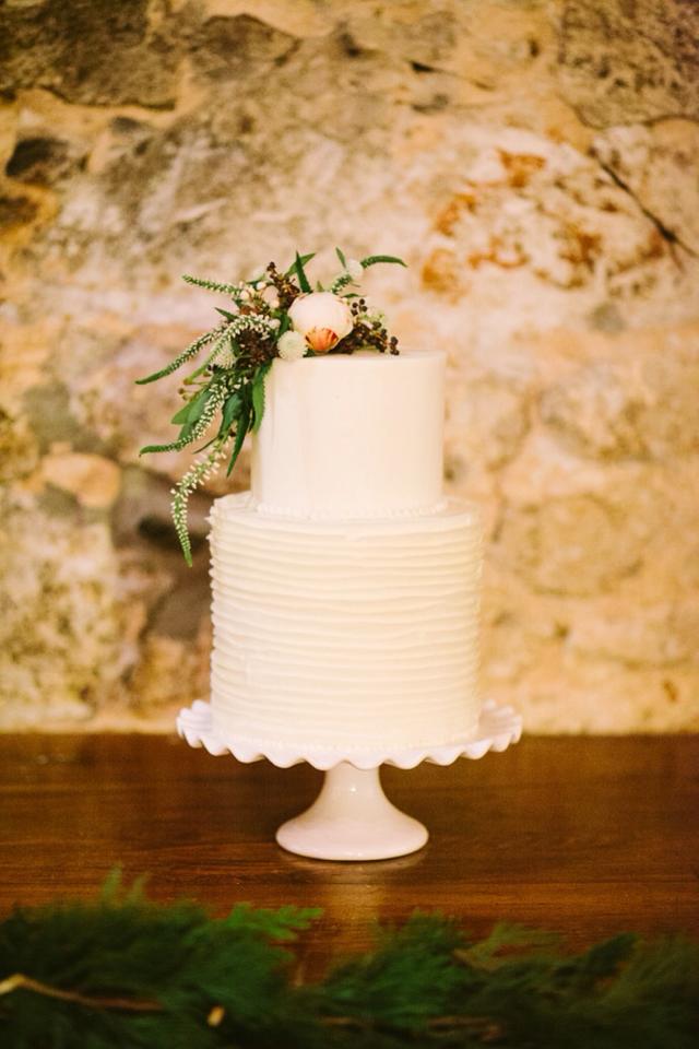 Michael Howard Photography...." 2 tier winter wedding cake with fresh flowers"