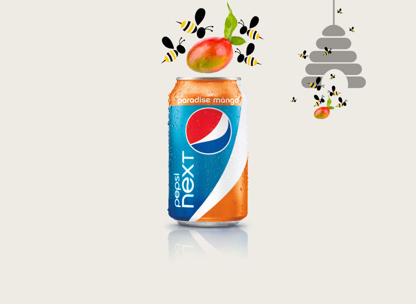 Pepsi NEXT Paradise Mango flavor