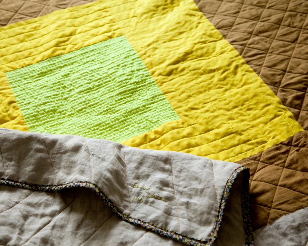 Ode to Albers (detail), machine pieced and machine quilted. 2013