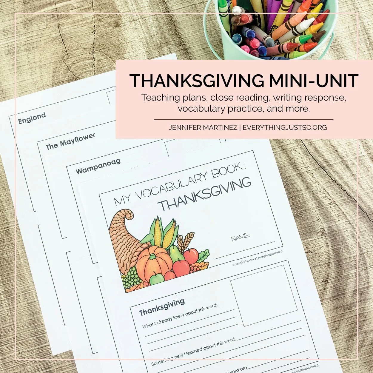 Thanksgiving Close Reading Unit