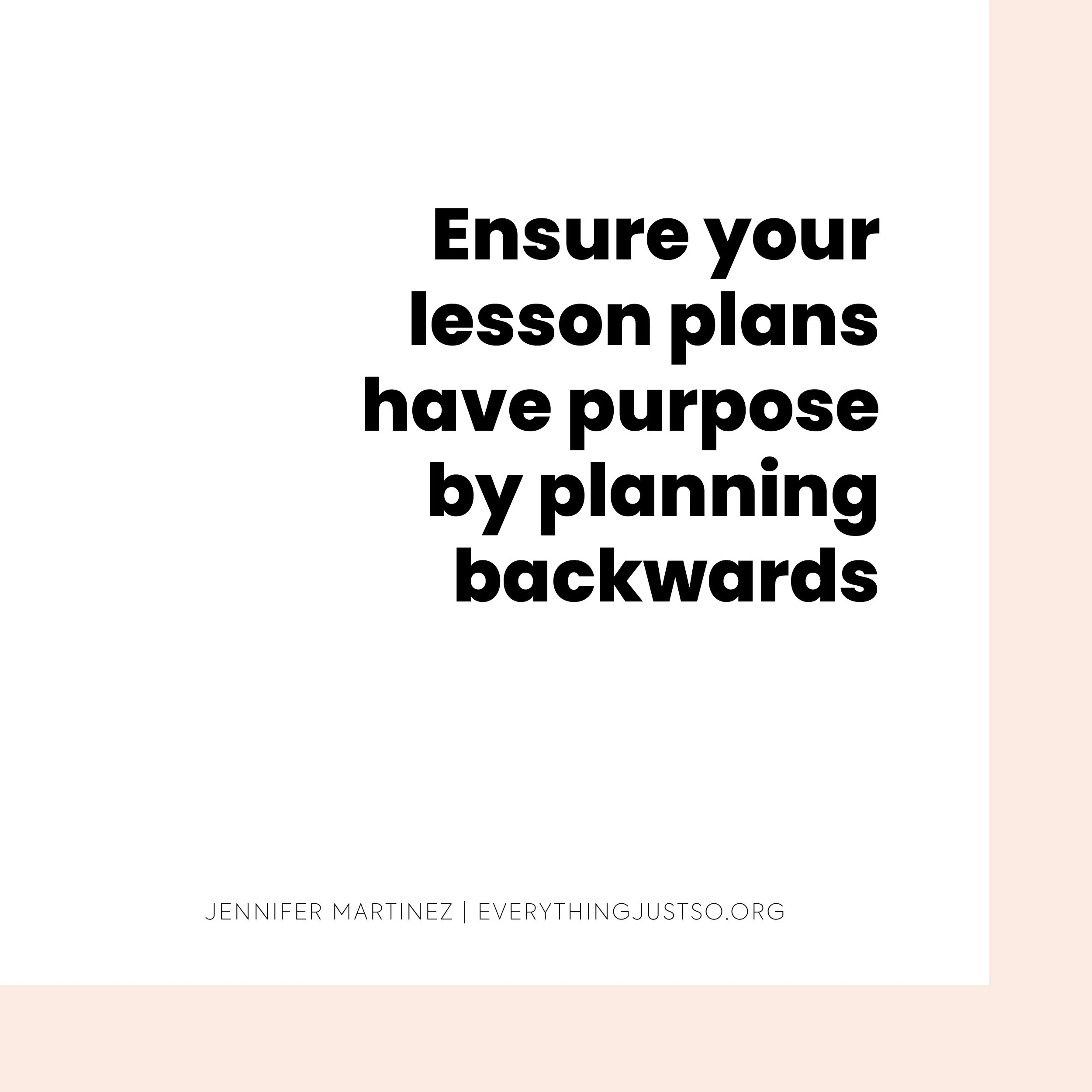 How Planning Backward Prevents Common Problems