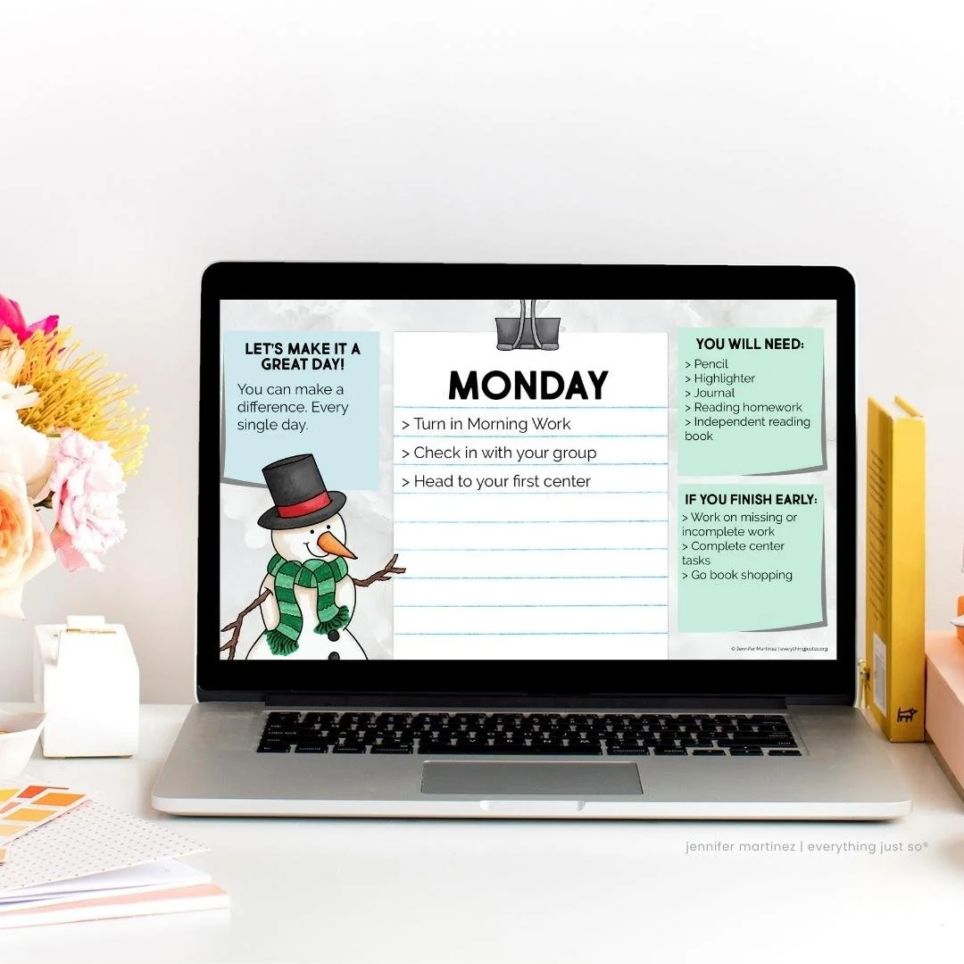 Daily Agenda Slides DECEMBER