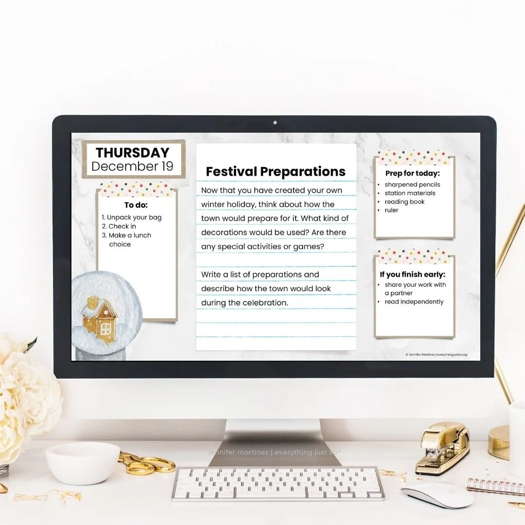 Morning Work Slides: December