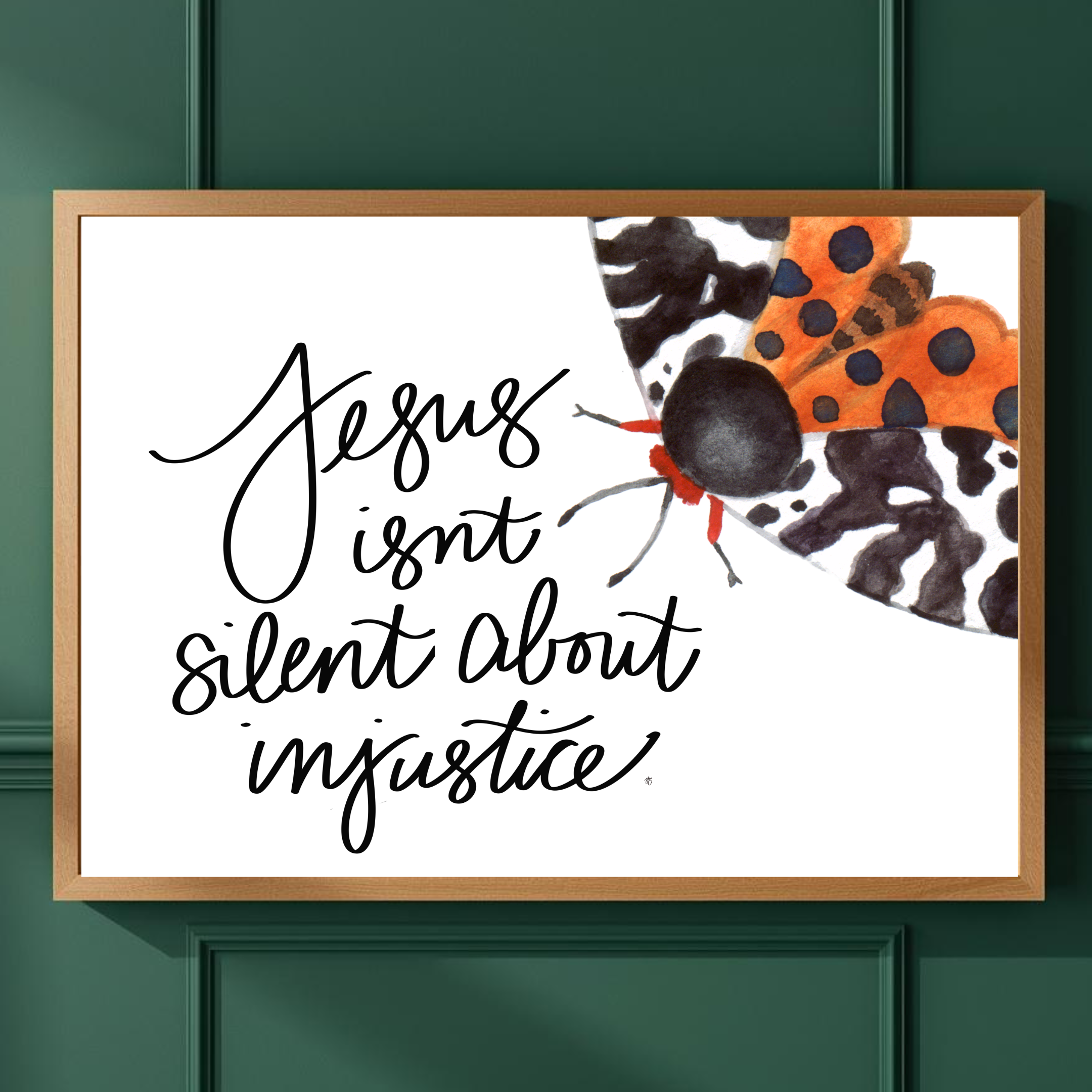 Jesus Isn't Silent About Injustice Art Print