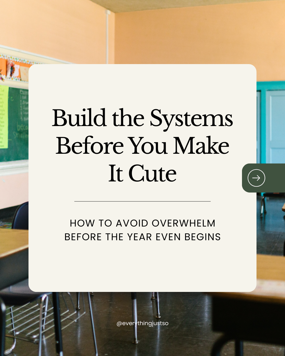 Build the Systems Before You Make It Cute
