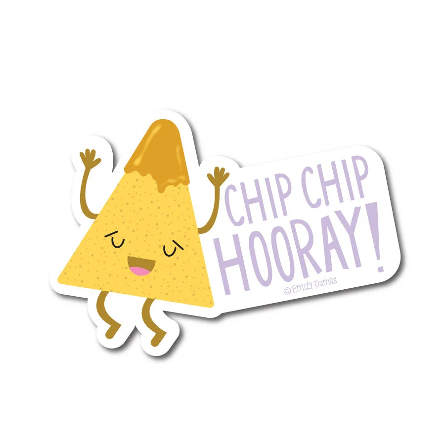Chip Chip Hooray Sticker Emily Dumas Illustration chip-chip-hooray-sticker-emily-dumas-illustration