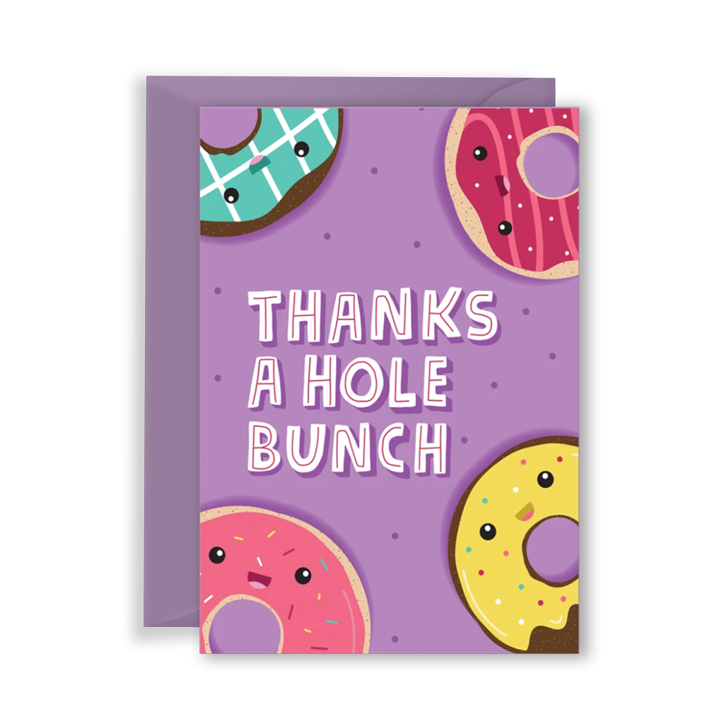 Thanks a Hole Bunch Greeting Card — Emily Dumas Illustration thanks-a-hole-bunch-greeting-card-emily-dumas-illustration