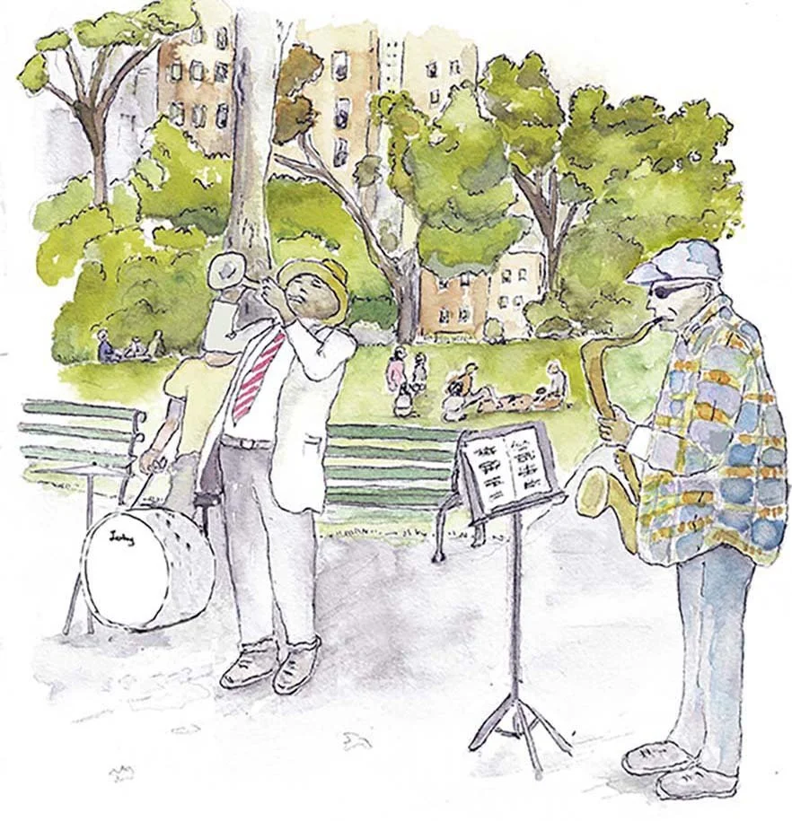 Musicians in the park, NYC