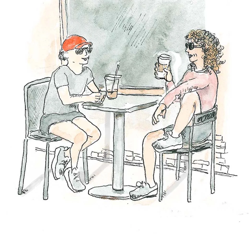 Sunny morning coffee