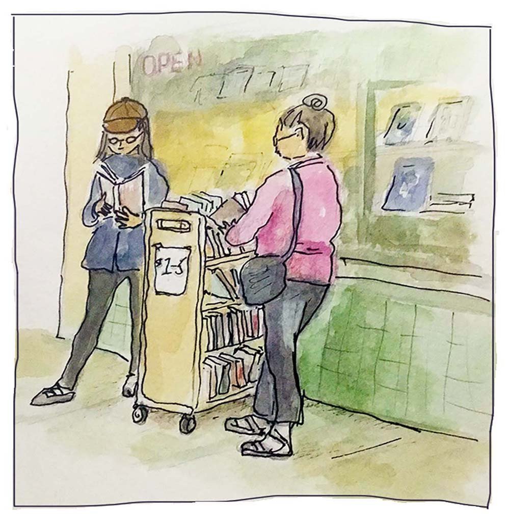 At the Bookstore
