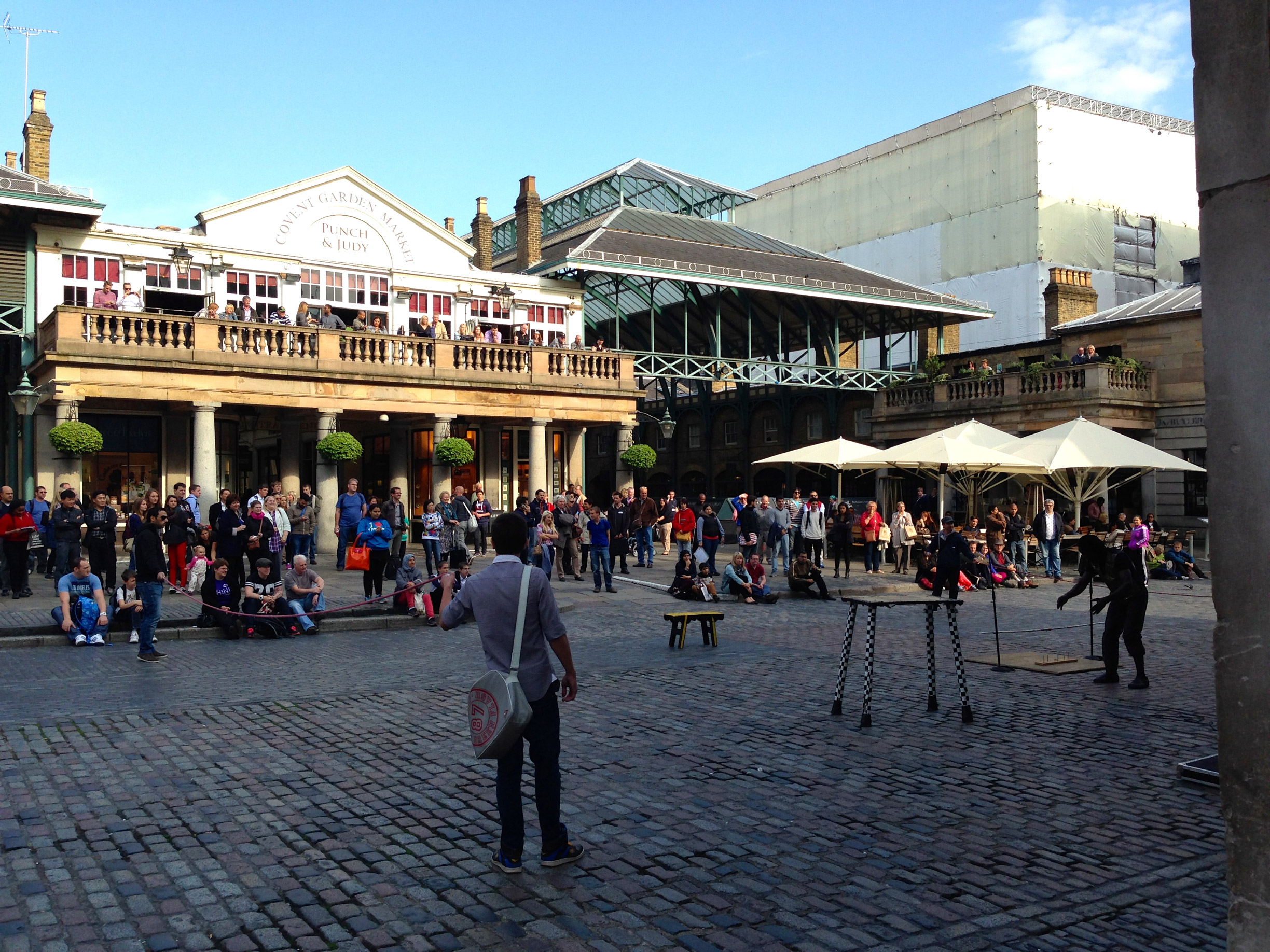 Street performers in Covent Garden