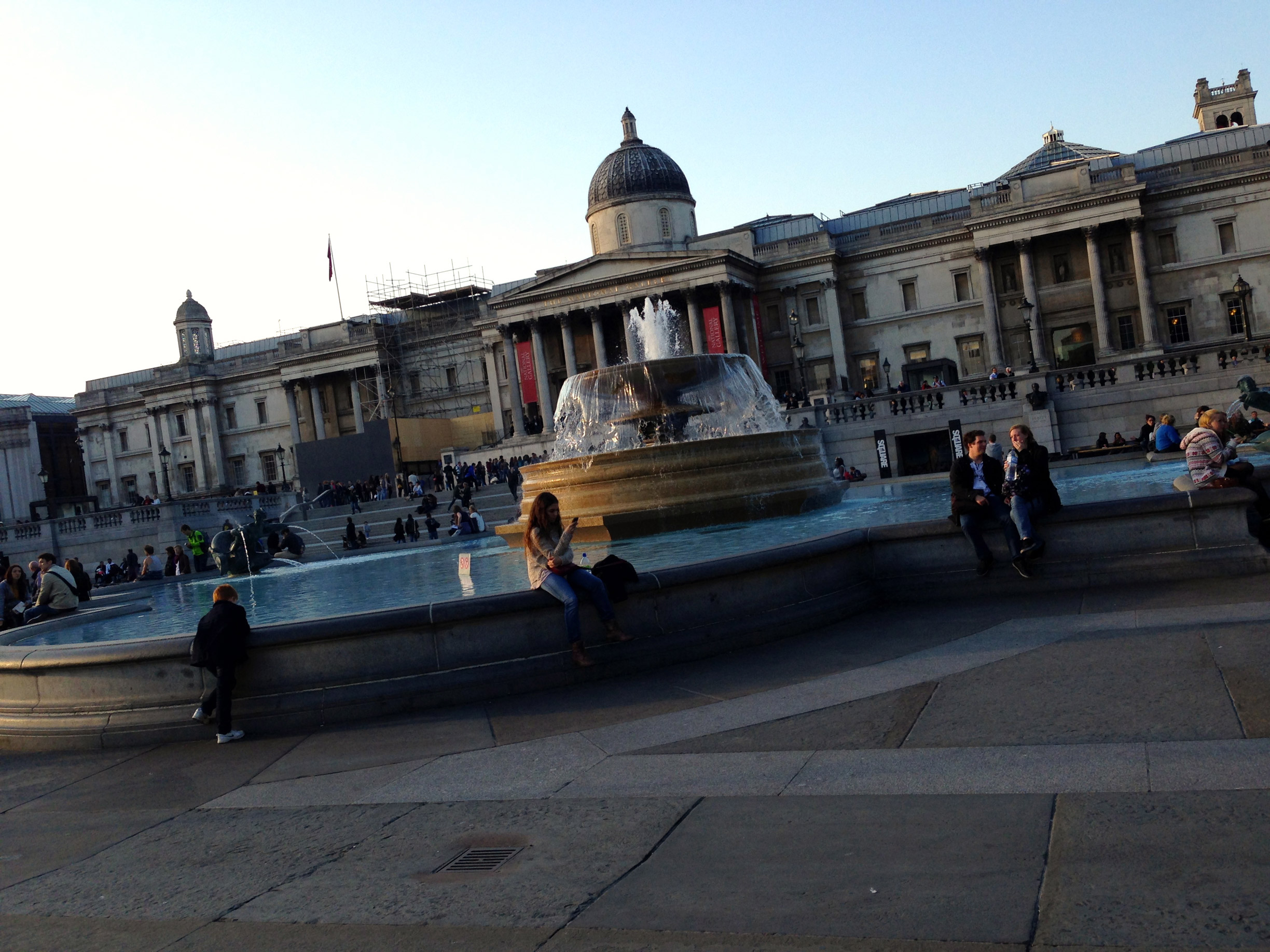 The National Gallery and Trafalgar Sqaure