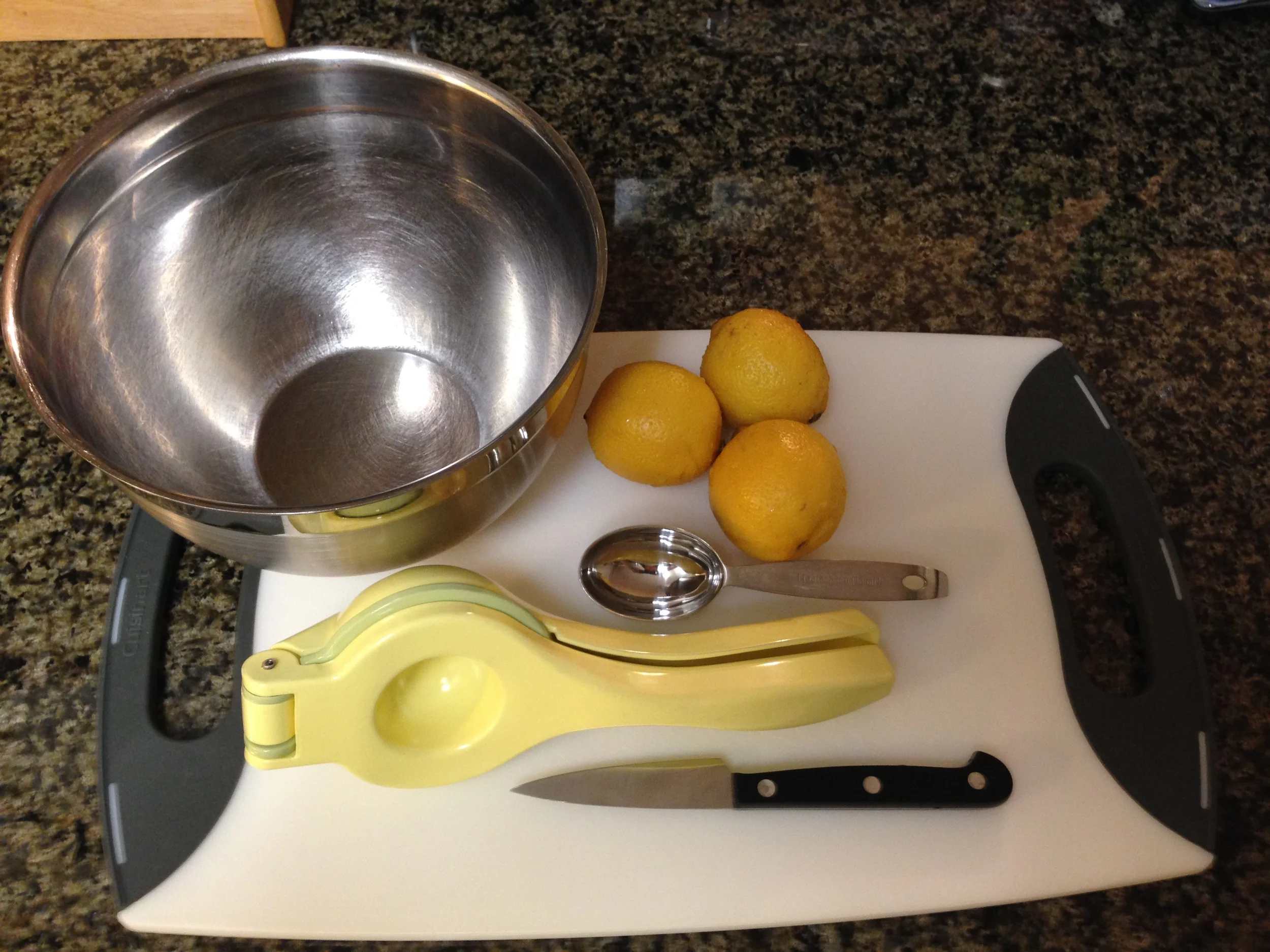 The lemons were small but I thought three might be enough for six tablespoons.