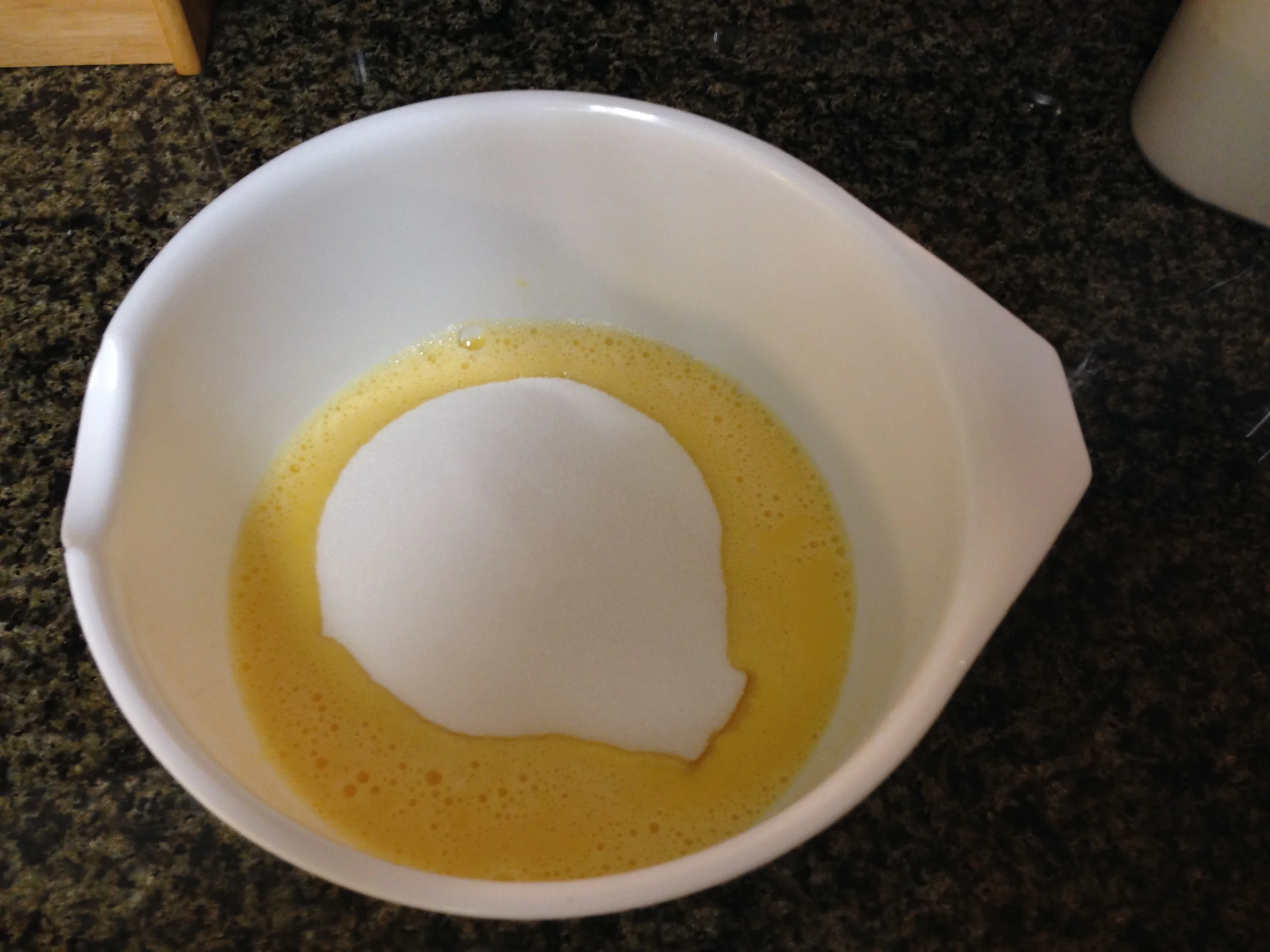 This time I added sugar. Like I was supposed to.