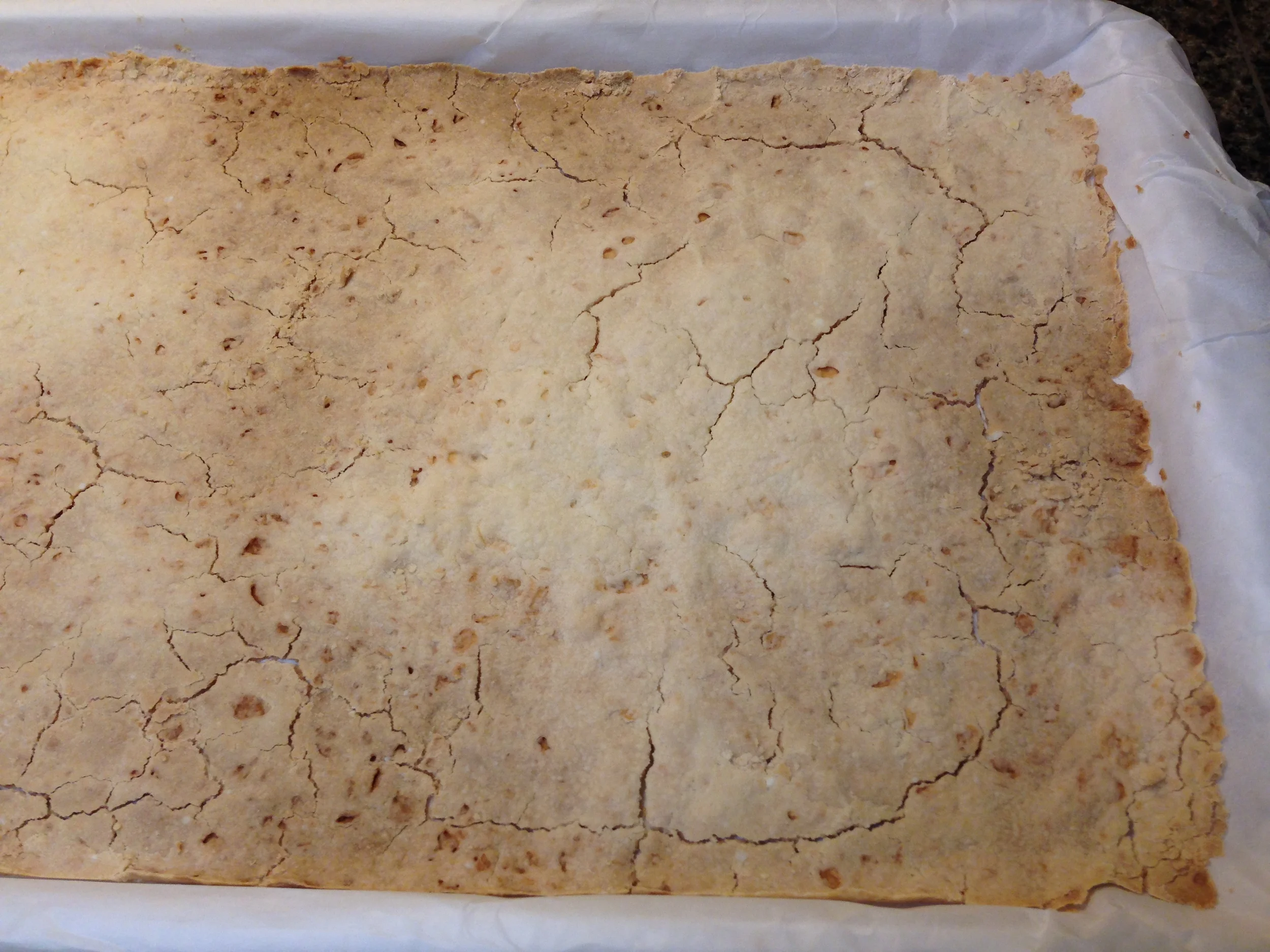 Hmm. That crust is pretty thin. Also, look at all those cracks. There's not a lot of integrity to that crust.