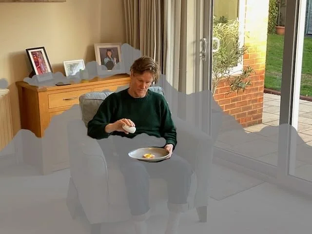  …EGGS. HUNDREDS of them, and acting as if a LIVING ROOM full of eggs is the most natural thing in the world.   That’s what we could shoot on the afternoon of Day 2.  In the morning, depending on the light, we’d shoot… 
