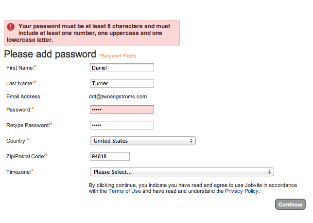 Not the best user experience