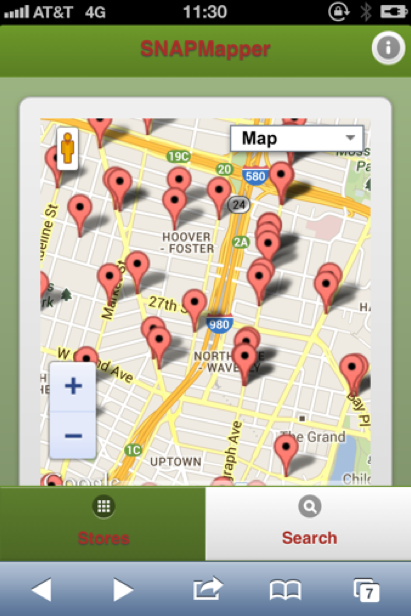 SNAPMapper: Second Prize at AlCo Civic Hackathon