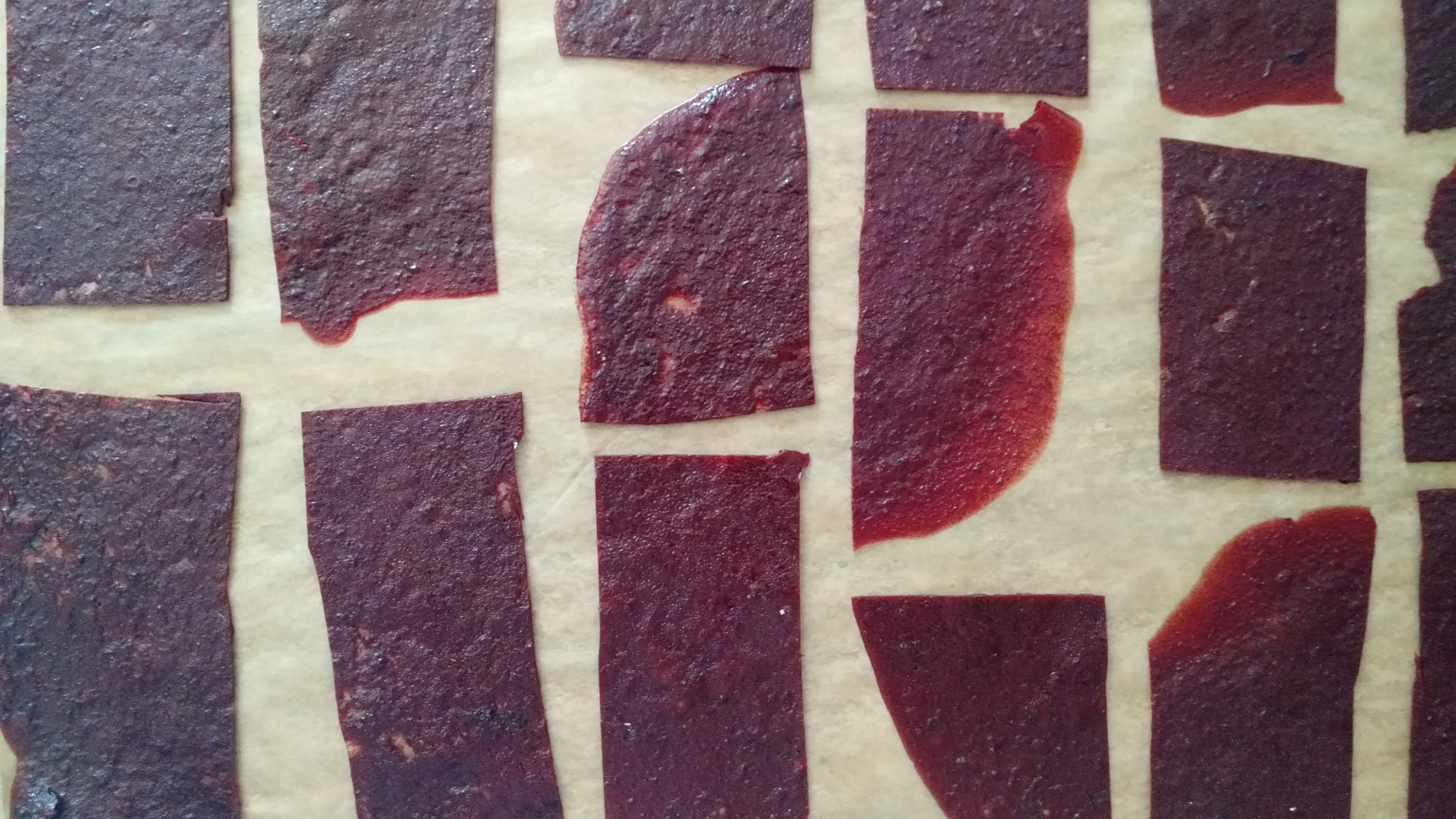 Finished fruit leather!