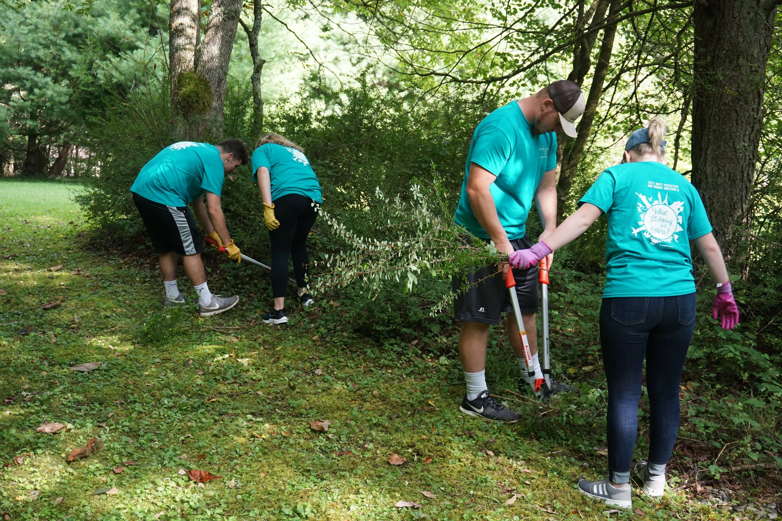 E&amp;H students tackling the thicket