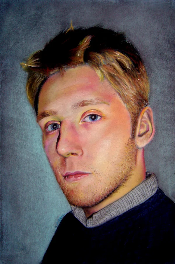 Self-Portrait // pastel on paper // 2005