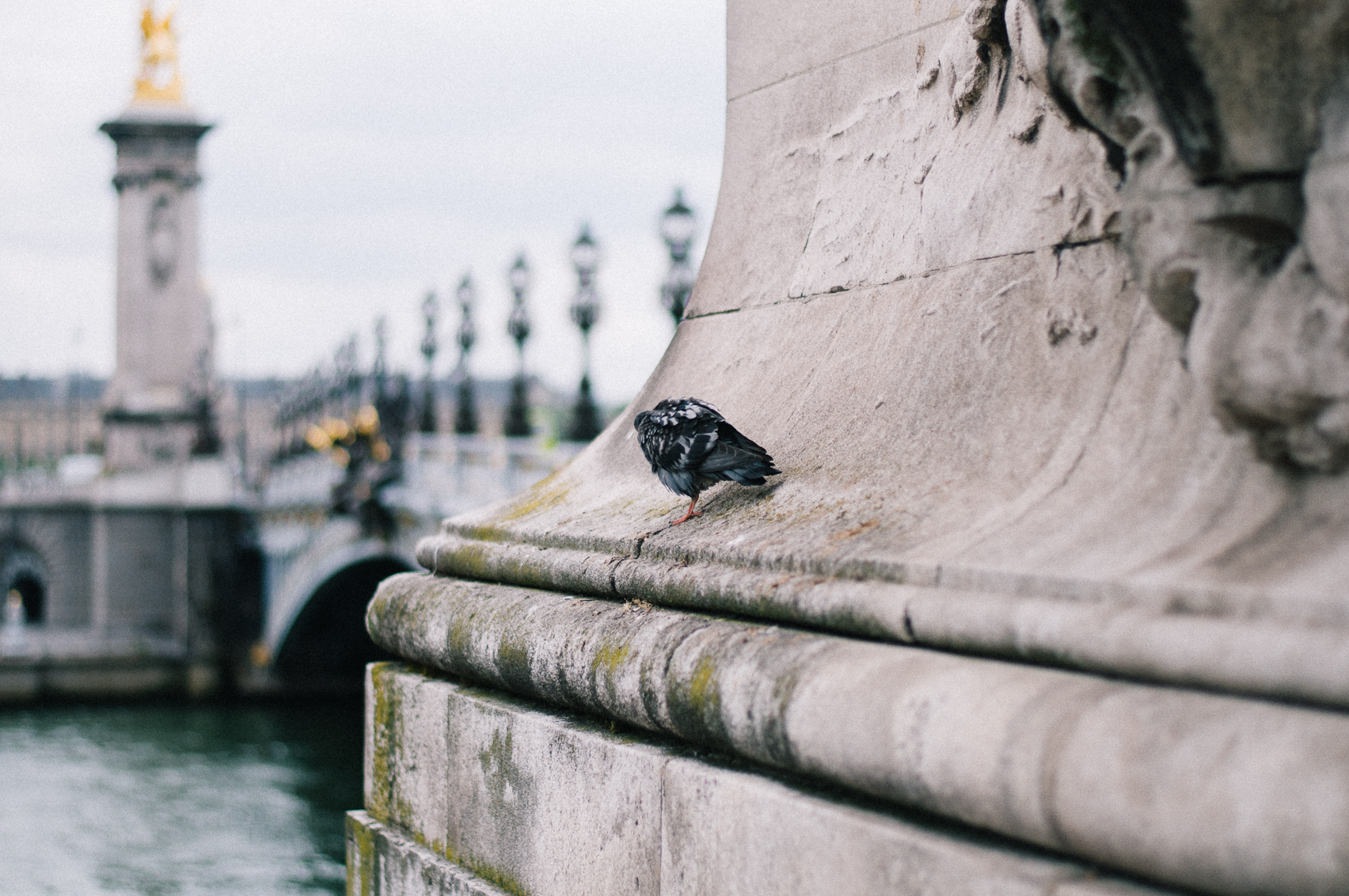 Bridge at Grand Palais in Paris, France.