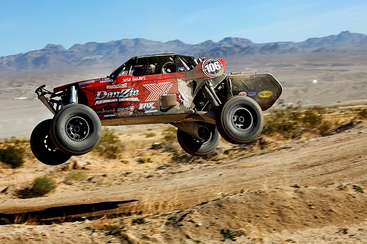  Josh Daniel, the team's future co-driver, races in Laughlin, Nevada.&nbsp; 
