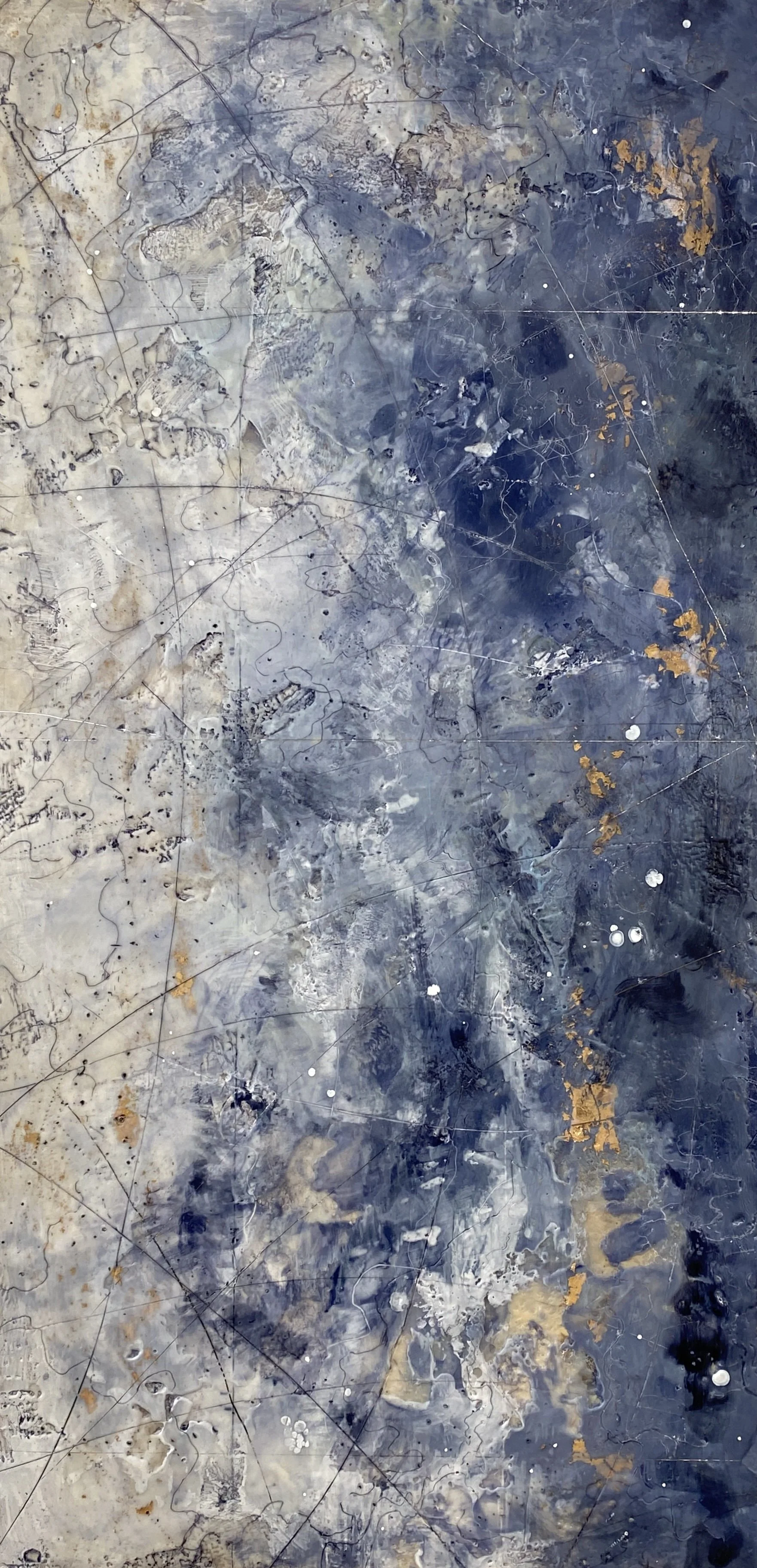 Topographies II, 24x12"
