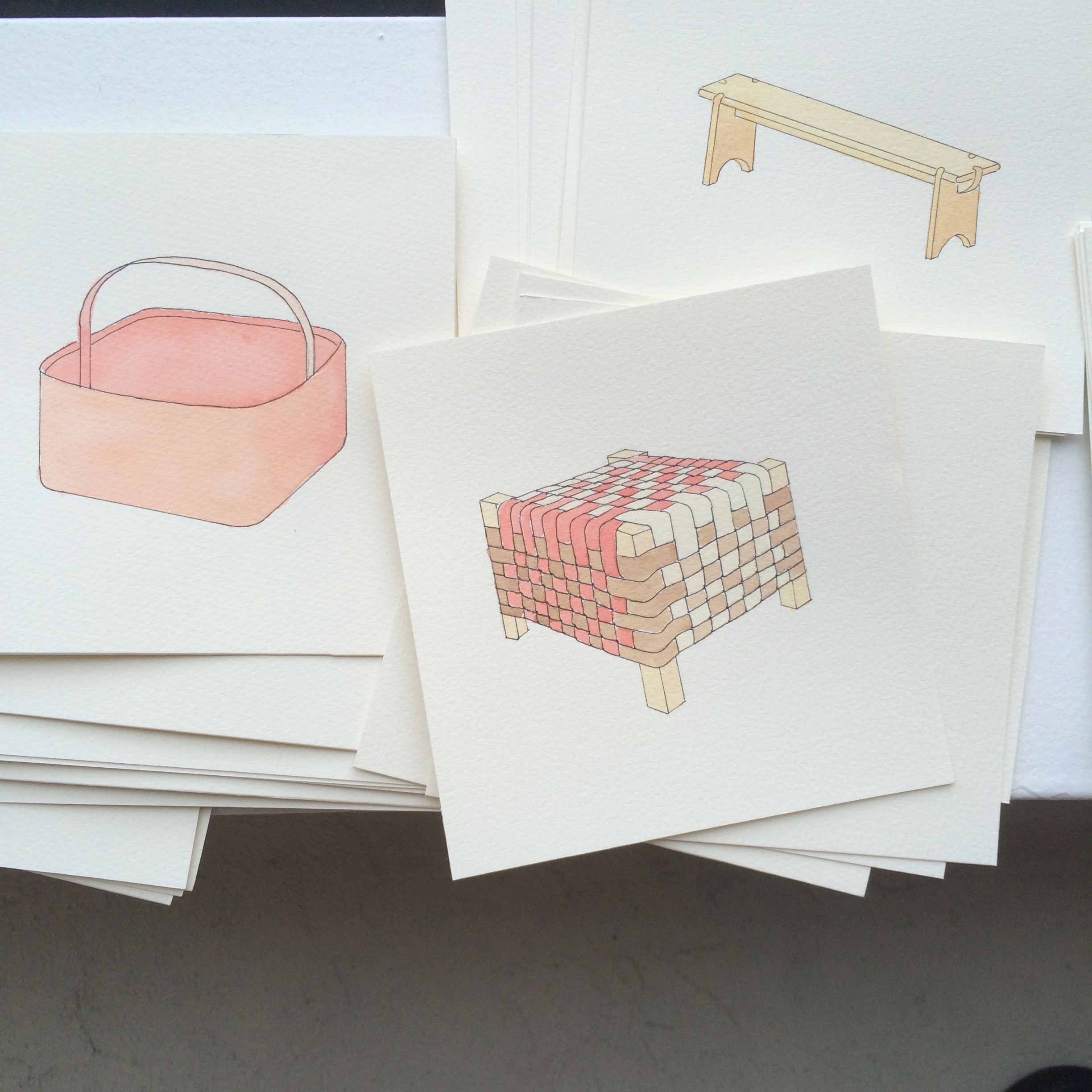More illustrations by Josh Metersky, which have been turned into a collection of cards. 