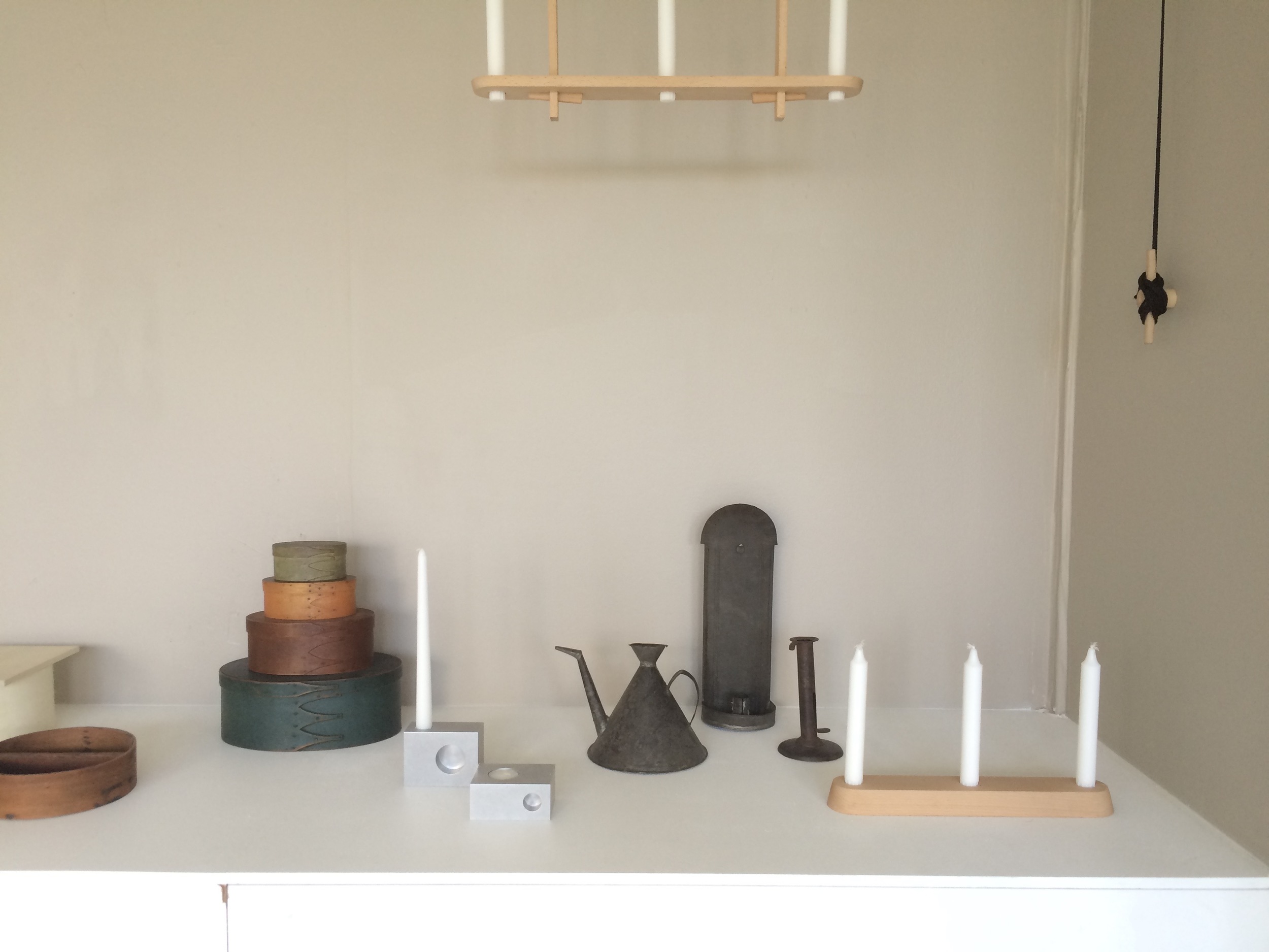 The exhibition featured the designers' work alongside selected Shaker artifacts from Hancock Village. 