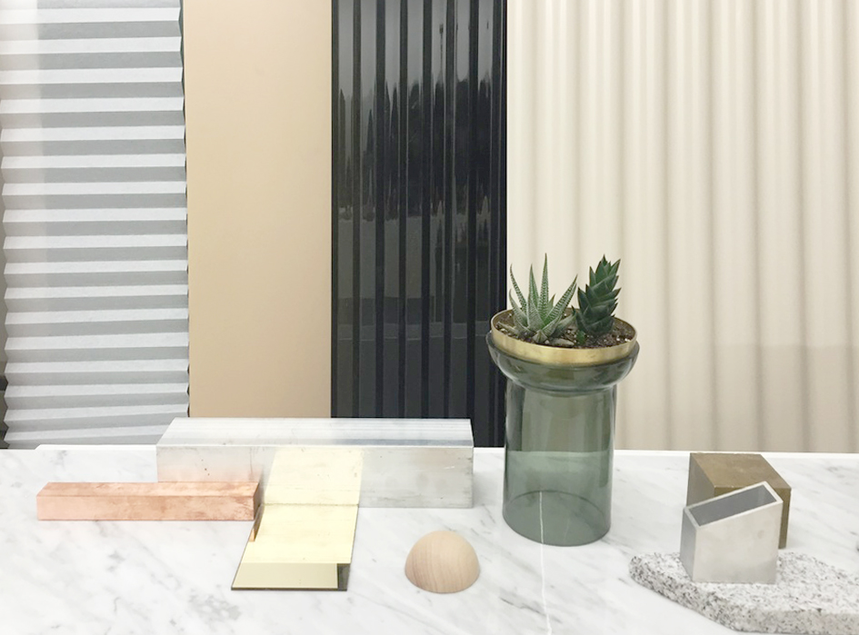 Constructing the material palette 