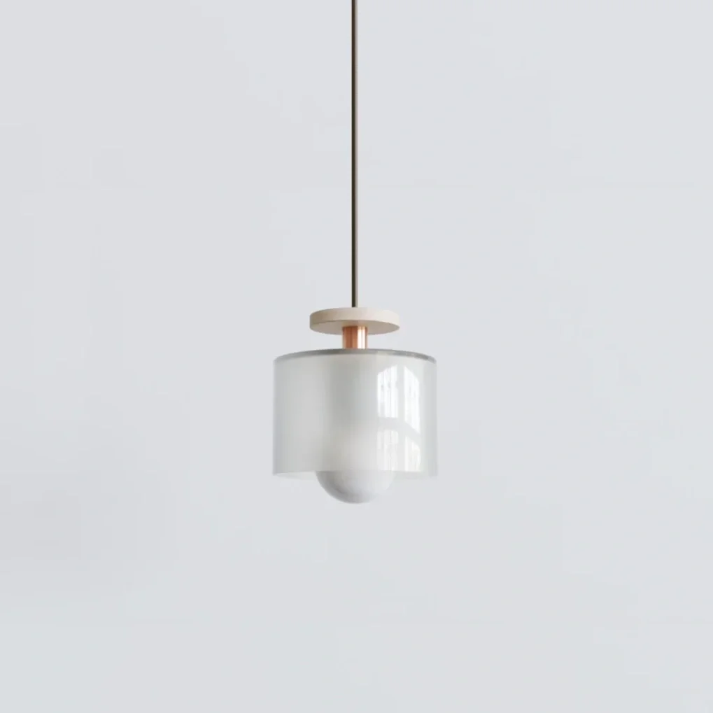 Spun Pendant - Glass Shade