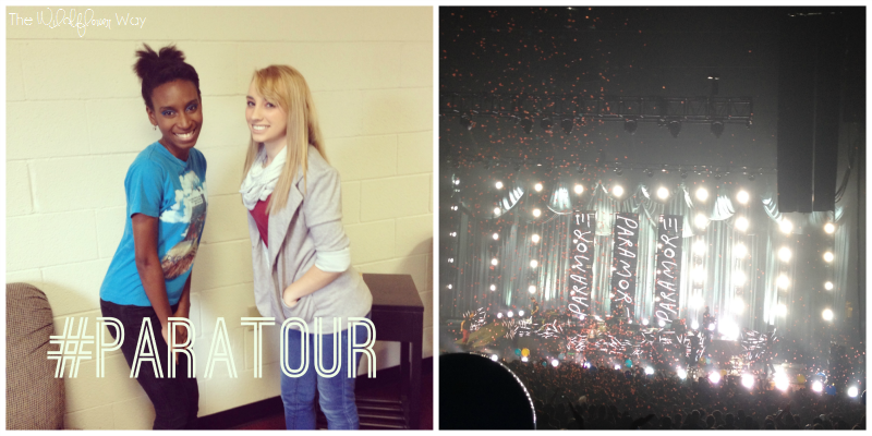 Left: Me and my friend Shey before; Right: End of the concert