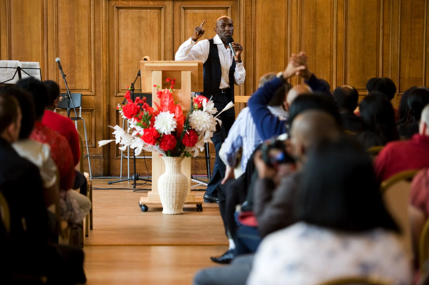 Memorial Service for Mark, Tottenham Town Hall.