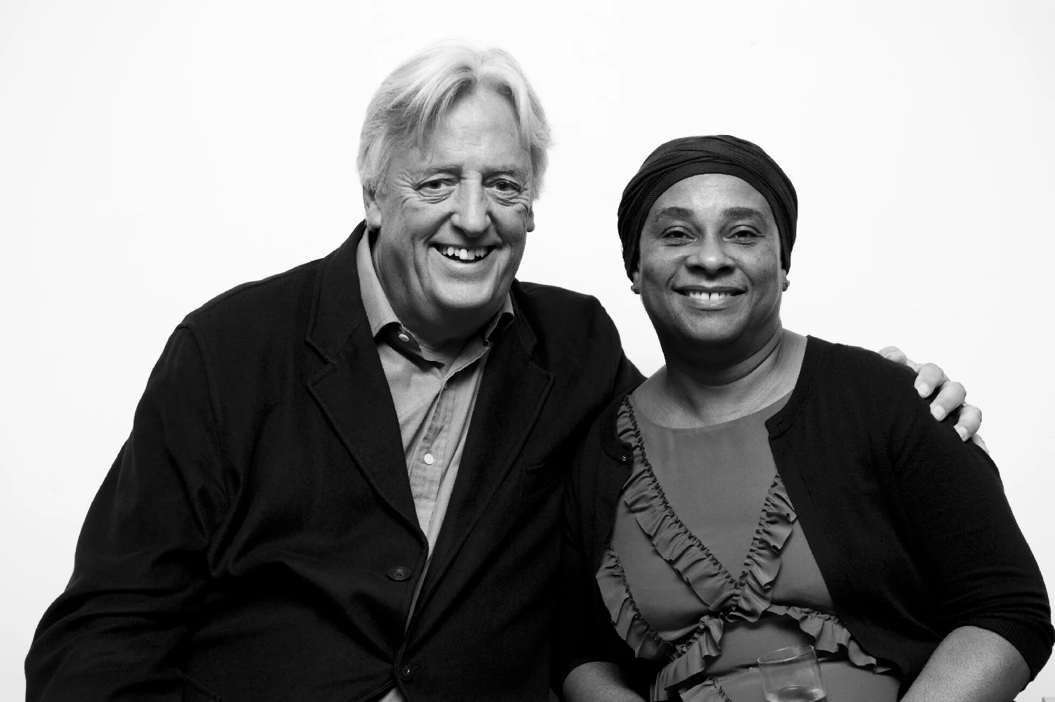 Mike Mansfield QC with Doreen Lawrence at Tooks Chambers.