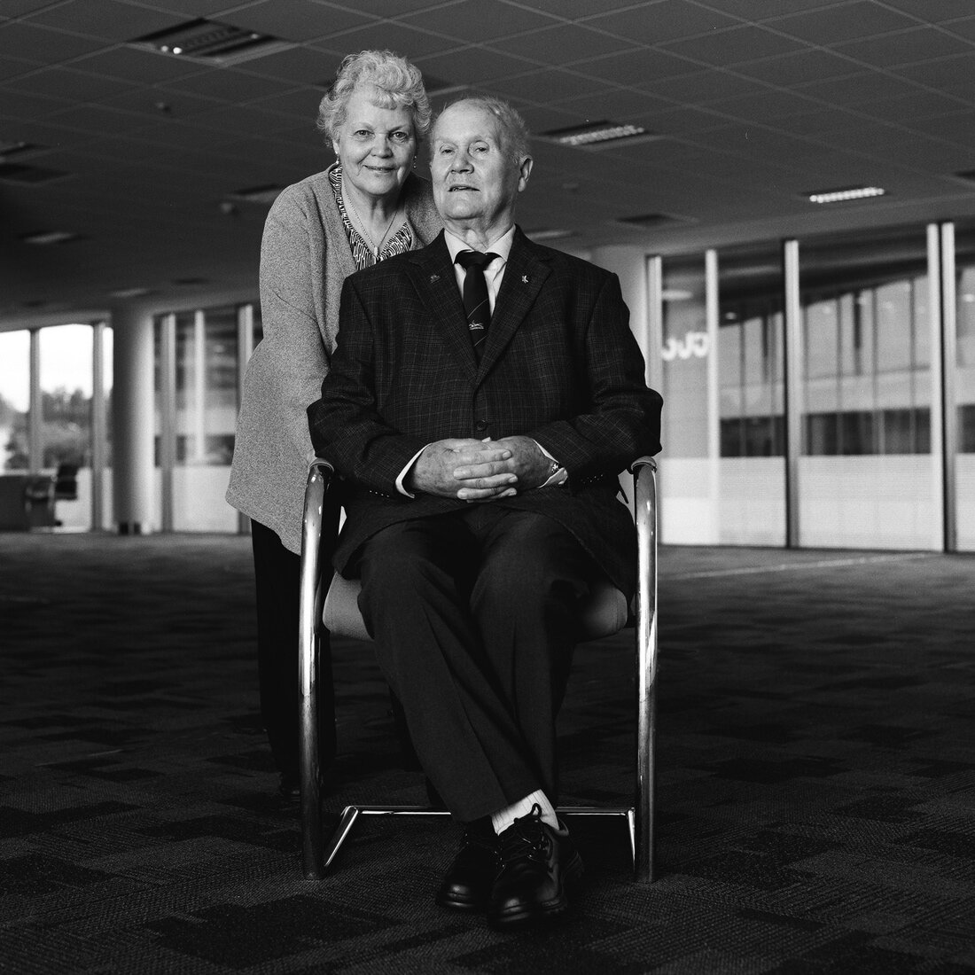Stanley and Margaret Godwin, Coroners Court, Warrington, 07/10/2015. Stanley and Margaret lost their son Derick Godwin at the FA semi final, Hillsborough, 15/04/1989.