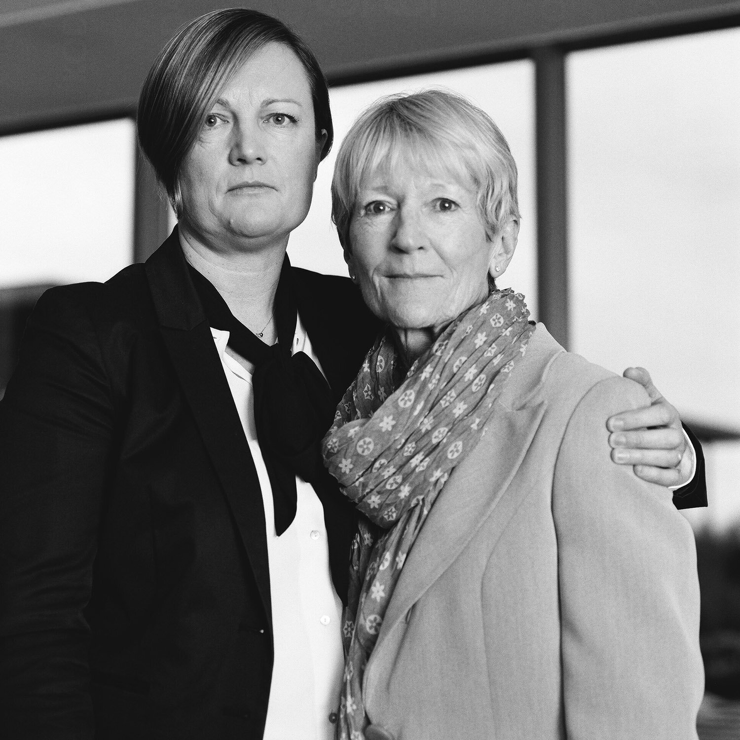 Brenda and Juliette Ball, Coroners Court, Warrington, 04/12/2015. The Ball family lost their son and brother, Kester Ball at the FA semi final, Hillsborough, 15/04/2015.