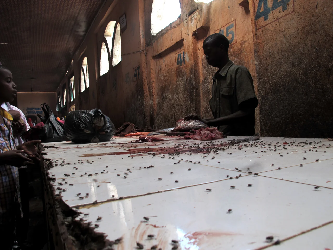 Wares. Mogadishu fish market, Somalia. August 2012.