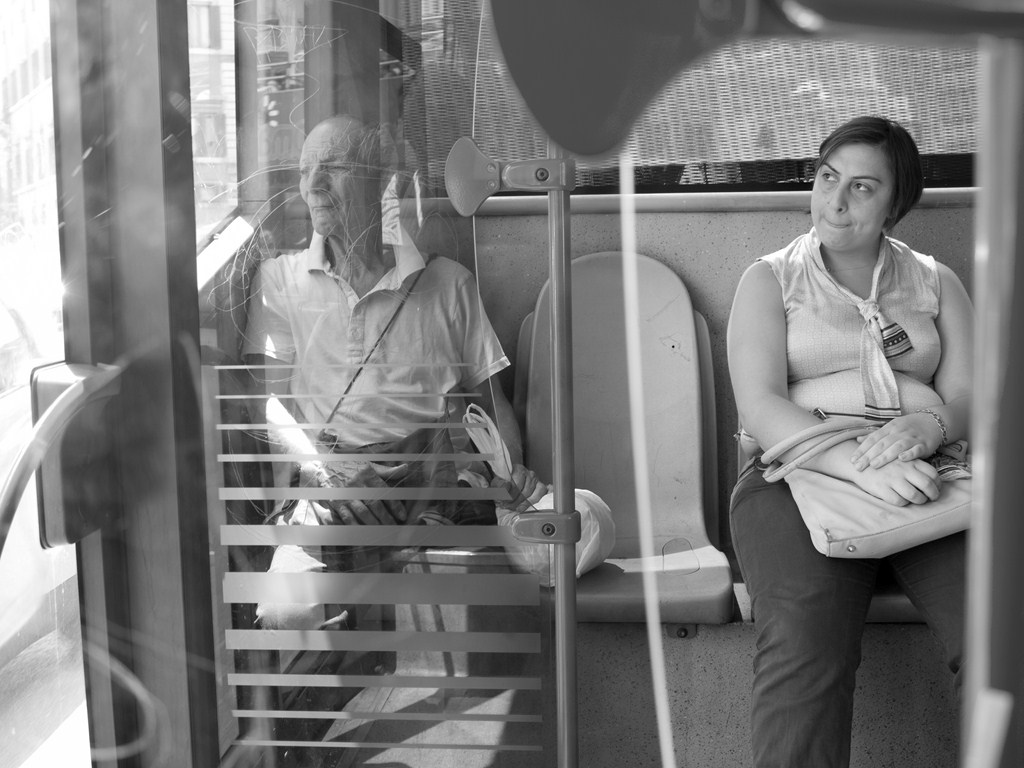 Romans on a bus.