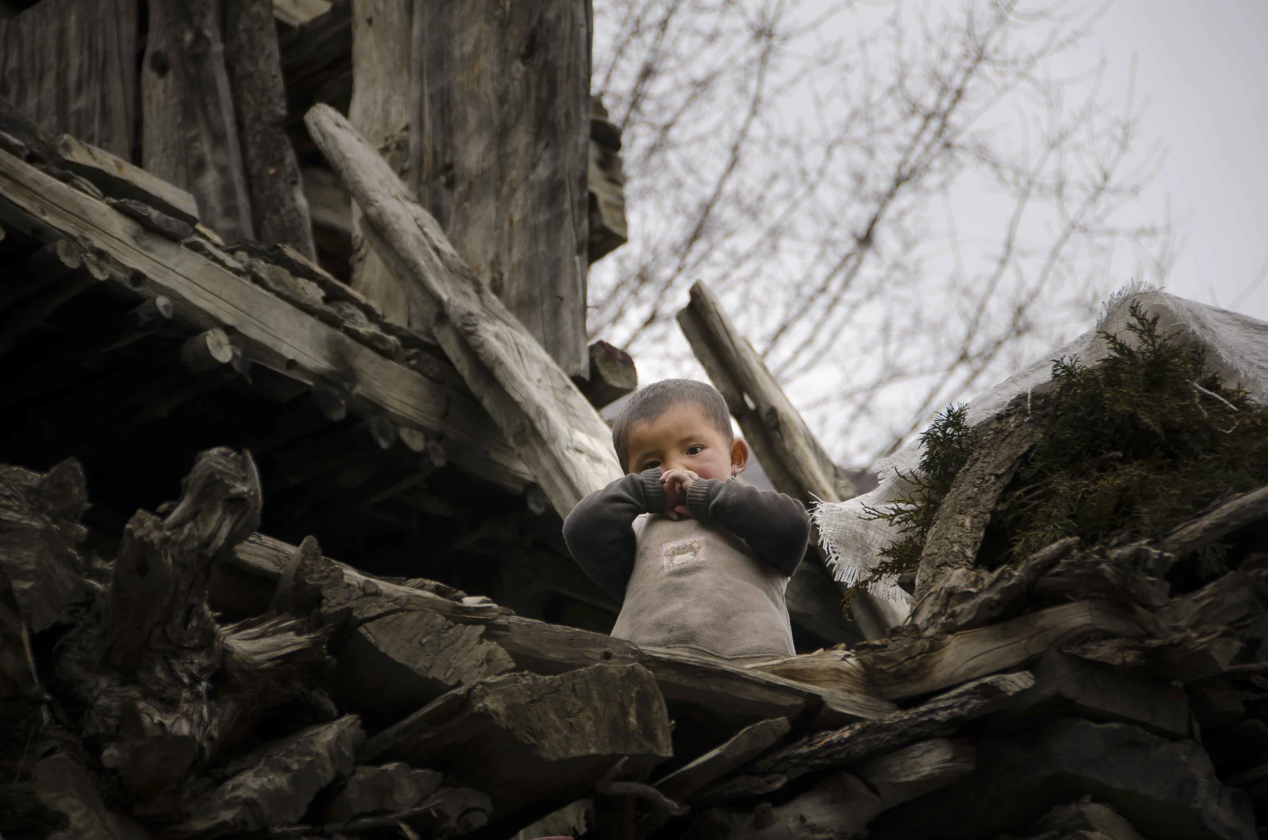 Little boy in Bhraka.