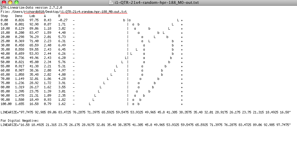 Run Linearize Data Script
