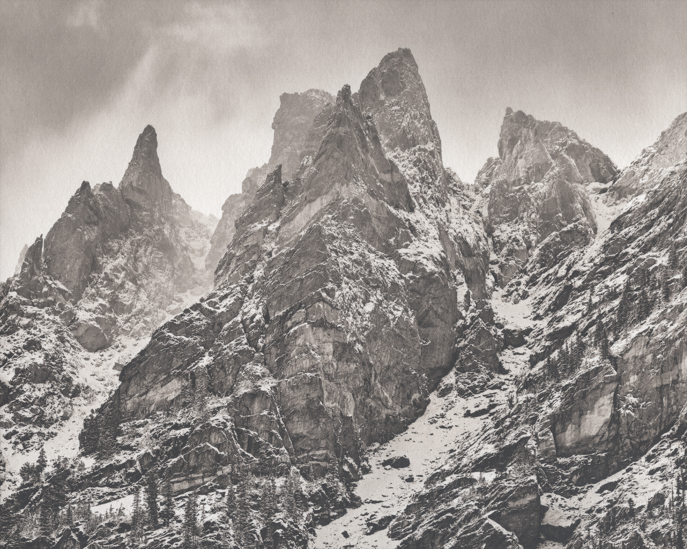 Unedited scan of a platinum/palladium print on Hahnemühle Platinum Rag from a QuadToneProfiler QuickCurve-DN negative. 