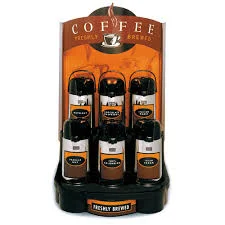After - with the brewer wrap, flavor labels and signage. - A complete look.