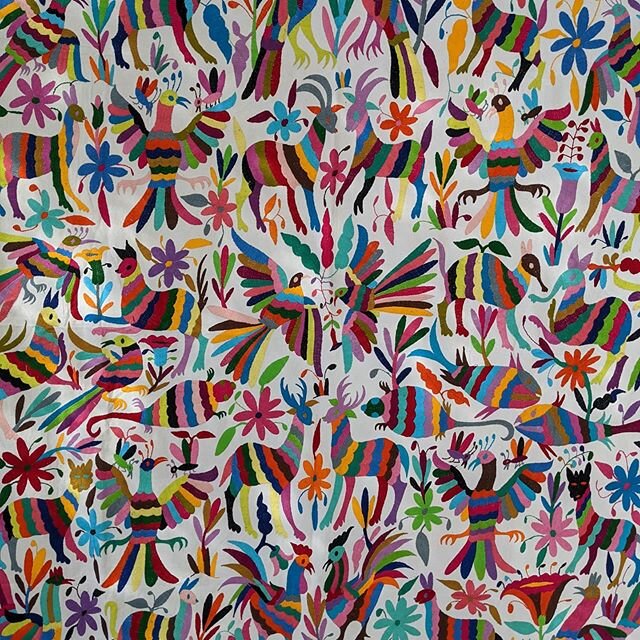 Hand painted tapestry from q local artist