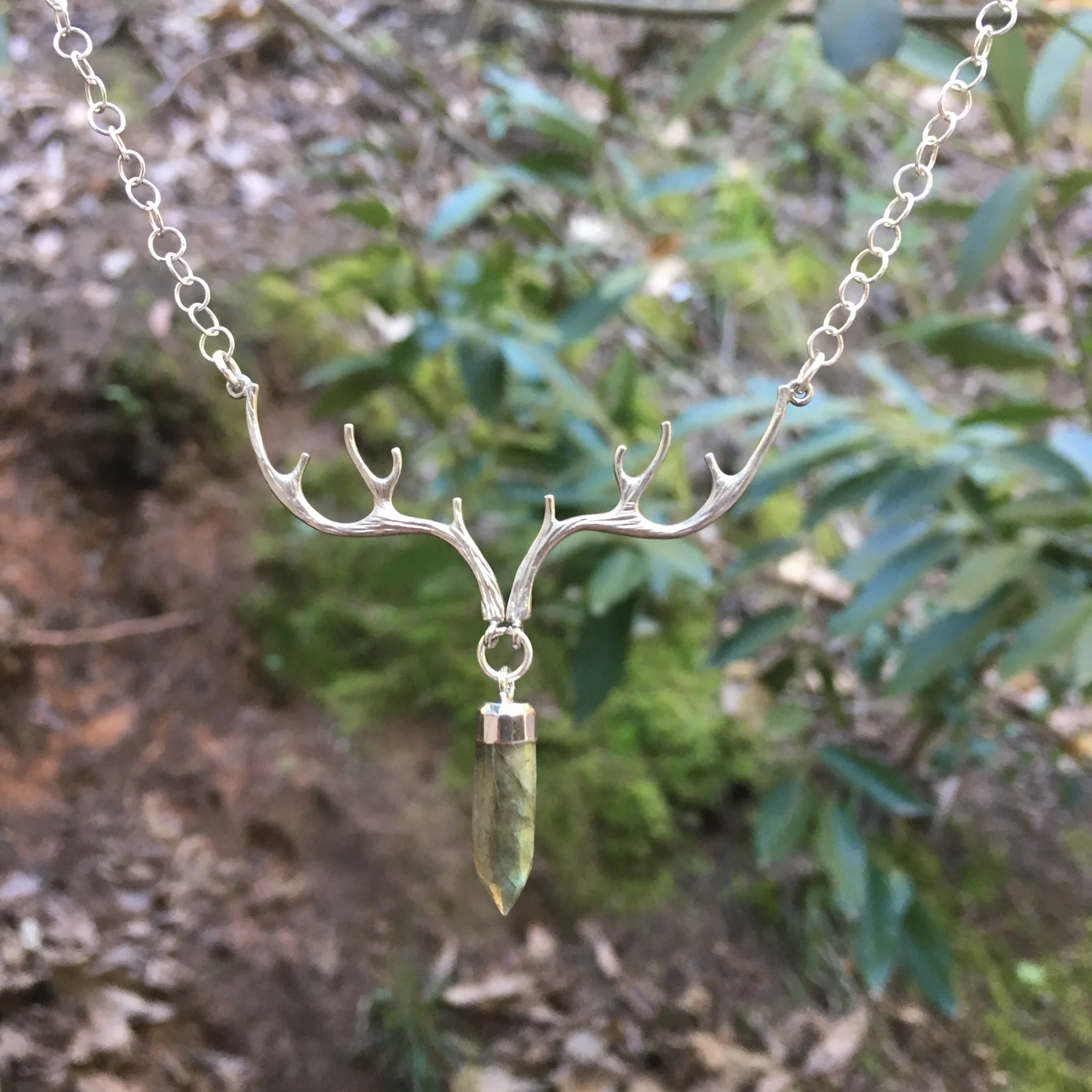 Forest's Heart Necklace with Labradorite