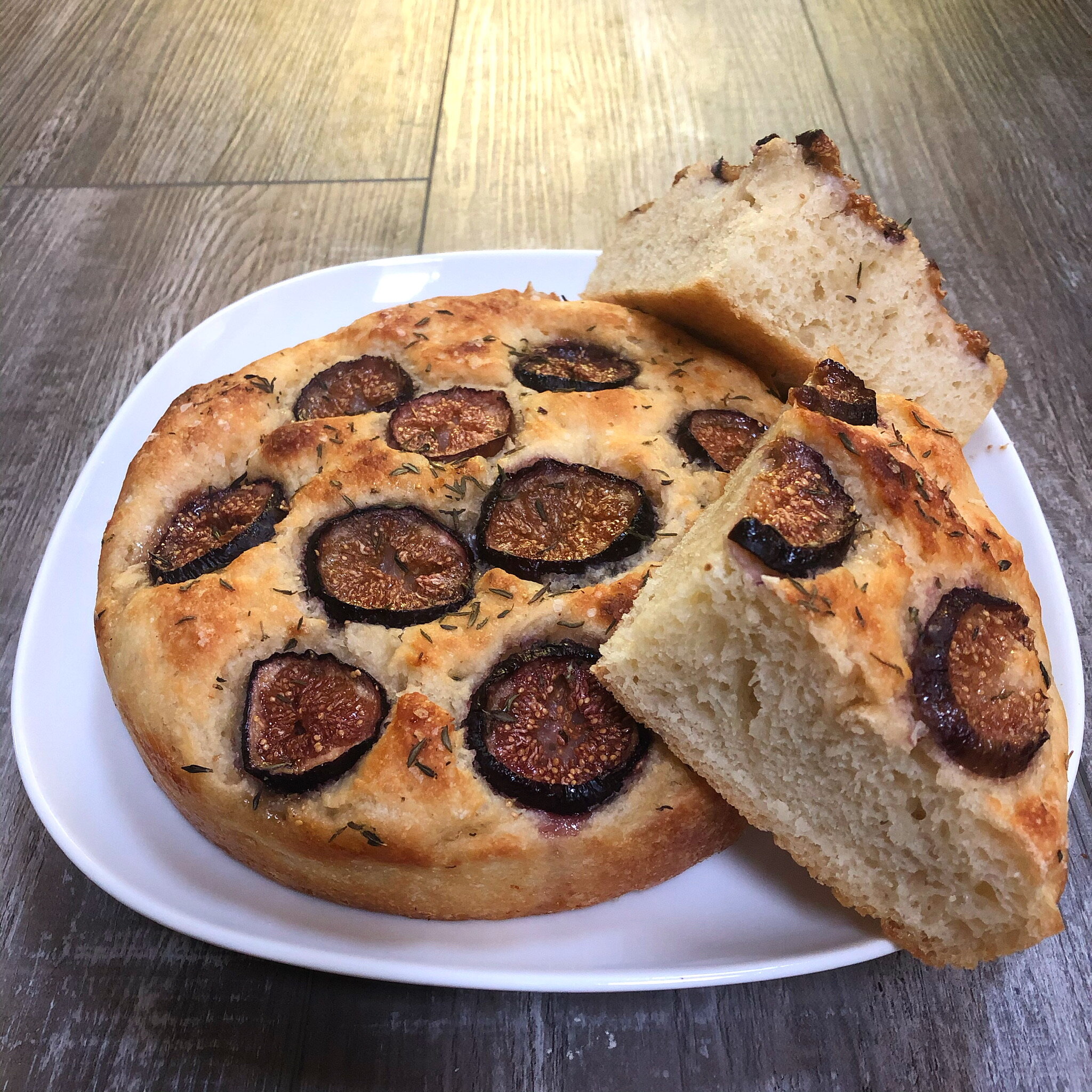 Thyme + Honeyed Fig Focaccia Bread