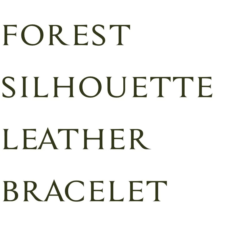 Forest Silhouette Leather Bracelet.jpeg