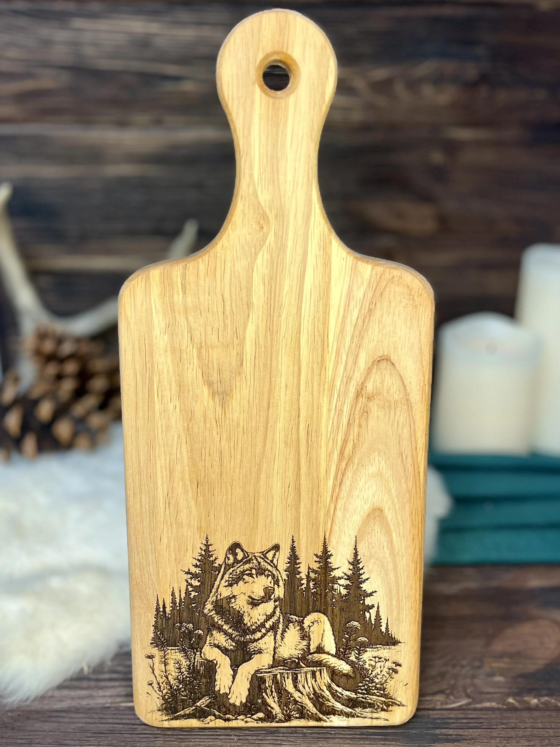 Charcuterie Board - Wolf Spirit