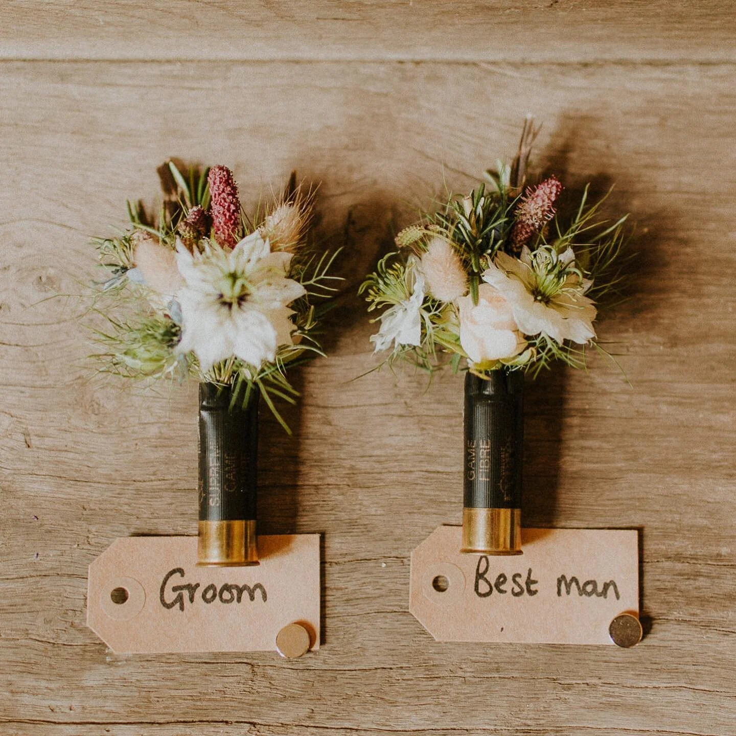 Rich and crew with these amazingly creative shotgun buttonholes by @issyandbella 💐💐💐 🤵🏼🤵🏼🤵🏼&zwj;♂️

#groombuttonholes #groomsmen #groom #groomsuit #bride #brideandgroom #bridgnorth #shropshirewedding #bridgnorthweddingphotographer #candidwed